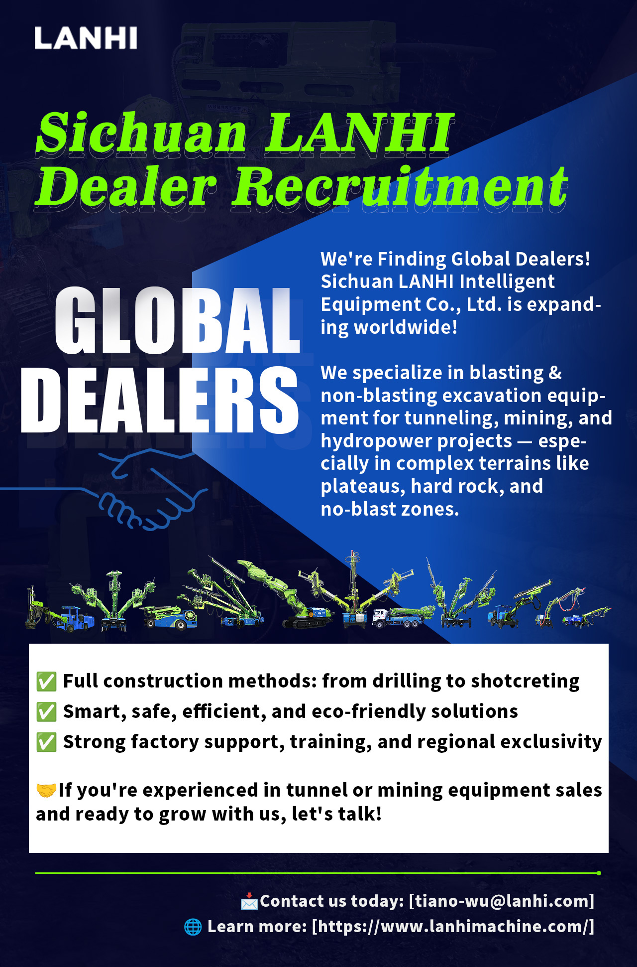 Sichuan LANHI is actively seeking global dealers!
